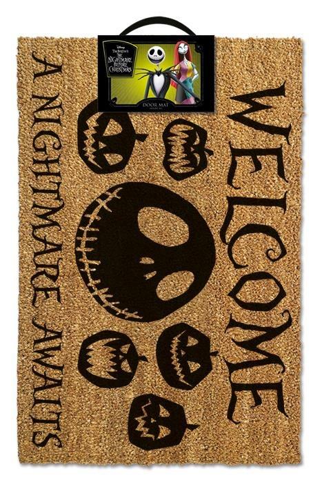 Zerbino Nightmare Before Christmas A Nightmare Awaits Cm 60X40 - Gp85256 Zerbino Nightmare Before Christmas A Nightmare Awaits Cm 60X40 - Gp85256